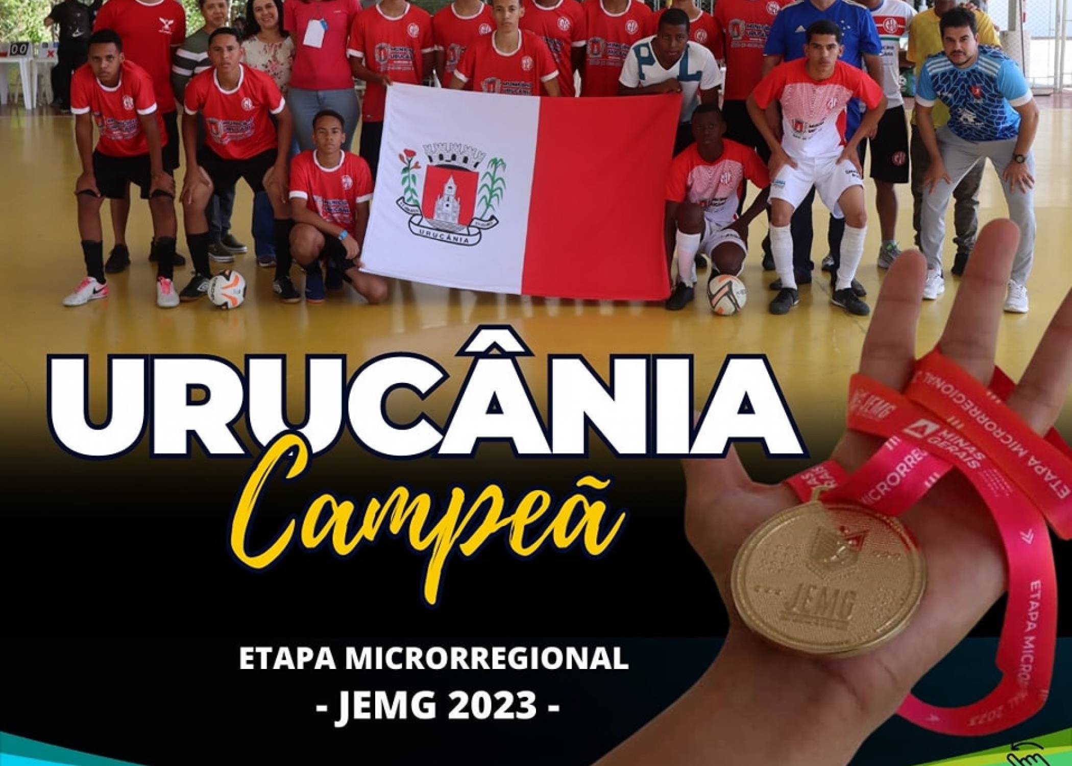 Urucânia Campeã da Etapa Zona da Mata- JEMG 2023 Futsal Masculino